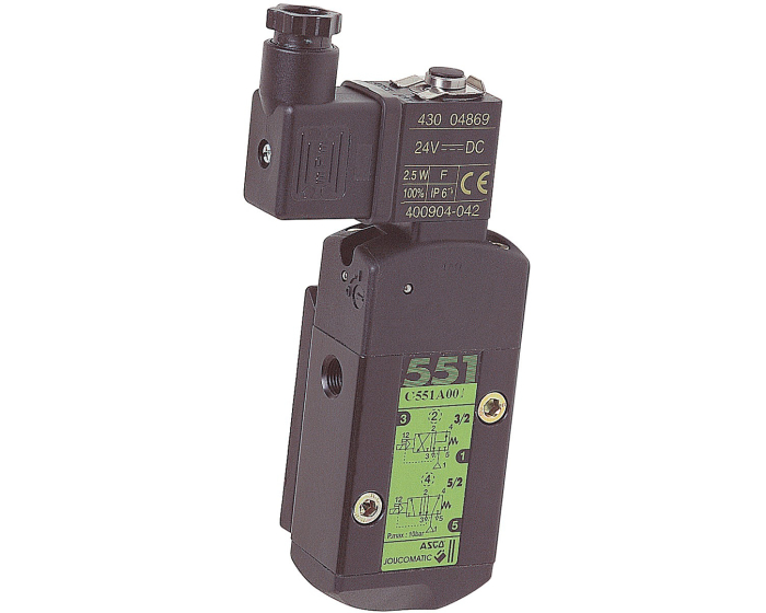 Namur solenoid pilot valve 4164 monostable ASCO 551 3/2-5/2 24VDC